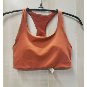Lululemon Invigorate Sports Bra Racerback Women's 4 Orange Aztec Brick W2CRQS